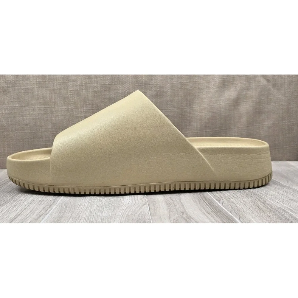 Nike Calm Slide Sesame Slip On Rubber Sandals Mens 13 Womens 14 Comfort Pool